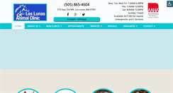 Desktop Screenshot of loslunasanimalclinic.com